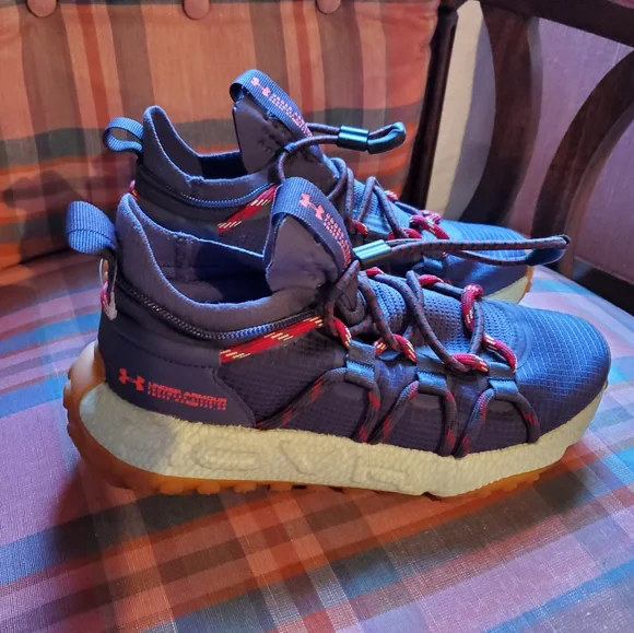 Under Armour Blue and Pink Athletic Shoes - Picture 1 of 5